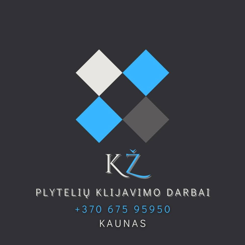KŽ plytelių klijavimo darbų logotipas