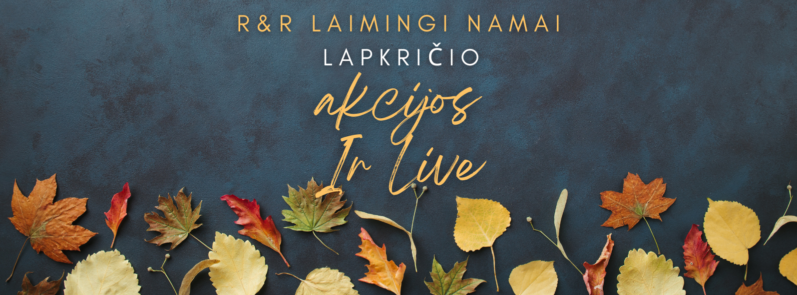 R&R Laimingi Namai lapkričio akcijų ir LIVE viršelis