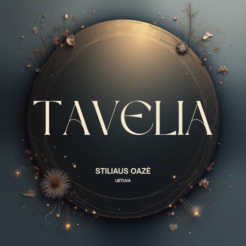 Tavelia stiliaus oazės logotipo dizainas